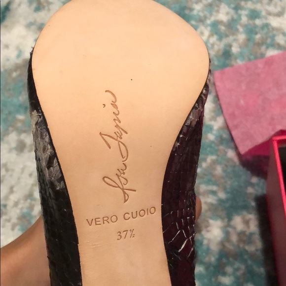 Isa Tapia lace up snake print heels booties - Picture 7 of 7